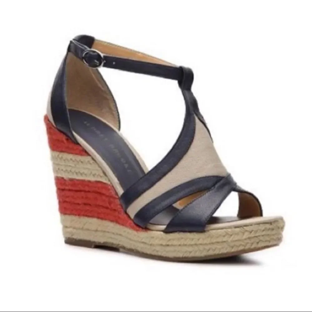 Audrey Brooke Kerry Braided Wedges 6M